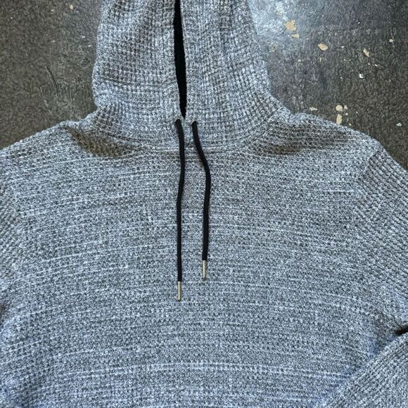 Old Navy Essential Grey Pullover Hoodie Size Large Cotton Blend Knit Style - Picture 2 of 9